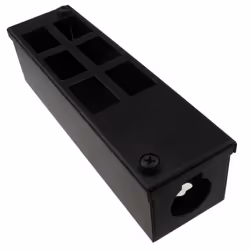 kenable GOP/POD Metal Box with Vertical Cut Outs for 6 x 6C Outlets and 25mm Cable Entry