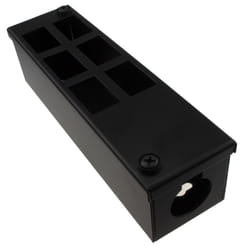 kenable GOP/POD Metal Box with Vertical Cut Outs for 6 x 6C Outlets and 25mm Cable Entry