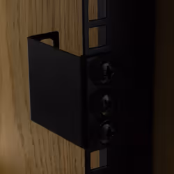 kenable 1U Rack Mount Data Cabinet Recessing Bracket with Cage Nuts 50mm Deep