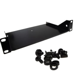 kenable Mini Fixed Cantilever Shelf 1U 150mm Deep Black for 10 inch Data Cabinet Rack