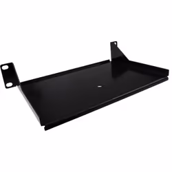 kenable Mini Fixed Cantilever Shelf 1U 150mm Deep Black for 10 inch Data Cabinet Rack