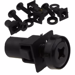 kenable Quick Push Fit M6 Cage Nuts for Network Data Cabinet Rack Mount [4 Pack]