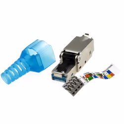 kenable Tool Less Crimp Cat6A RJ45 Ethernet Network Cable End Connector Quick Fit