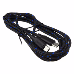 kenable BRAIDED 20AWG USB PD Type C To USB C FAST CHARGE 3A+ Charging Cable 2m BLACK