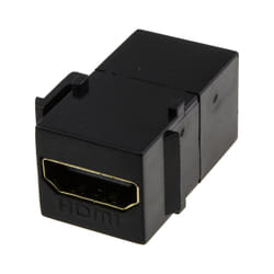 kenable HDMI Panel Mount Snap In Load Bar Keystone Module Through Coupler Black