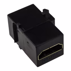 kenable HDMI Panel Mount Snap In Load Bar Keystone Module Through Coupler Black