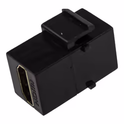 kenable HDMI Panel Mount Snap In Load Bar Keystone Module Through Coupler Black