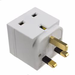 kenable [10 Pack] 2 Way Block Socket Adapter Power Splitter for UK 13A Mains Plugs