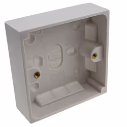 kenable [20 PACK] Surface Mount Back Box Pattress Box 1 Gang 25mm