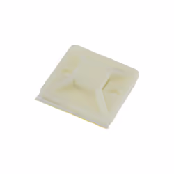Cable Tie Base 25mm x 25mm Self Adhesive Natural Small White [10 Pack]