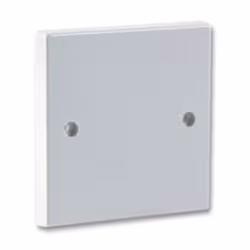 kenable 1 Gang Blanking Plate for Single Gang Back Box White Finish + Screws [10 Pack]
