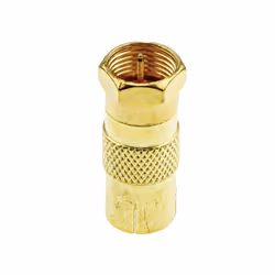 kenable RF Female Socket to F Type Screw Male Plug Adapter Converter GOLD