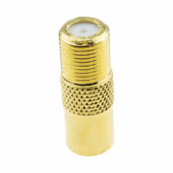 kenable F Type Screw Connector Socket to RF Coax Aerial Male Adapter GOLD