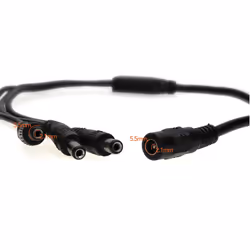 kenable DC Power Splitter 3 way Adapter 2.1mm CCTV 12V PSU to 3 Camera Cable