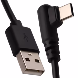 kenable Right Angle USB C FAST CHARGE Phone/Gaming Charger Cable Lead 22AWG 2m