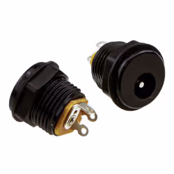 kenable Panel Mount 2 Pole DC Chassis Connector 2.1 x 5.5mm Power Connector [2 Pack]