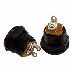kenable Panel Mount 2 Pole DC Chassis Connector 2.1 x 5.5mm Power Connector [2 Pack]