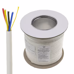 kenable 4 Core CCA Signal Cable for Alarm or Intercom Systems 100m White