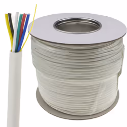 kenable 6 Core CCA Signal Cable for Alarm or Intercom Systems 100m White