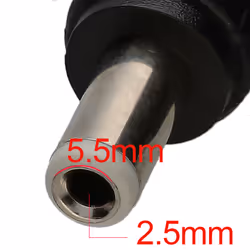 kenable 5.5 x 2.5mm Right Angle Adapter DC Power Female to Male Plug