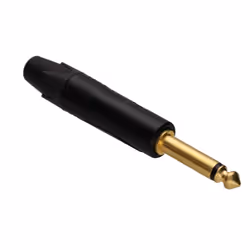 Neutrik NP2X B Replacement Jack 6.35mm 1/4 Mono Metal Jack Plug Black Body