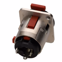 Neutrik Nickel NJFP6C 6.35mm 1/4  Locking Stereo Jack Chassis Socket