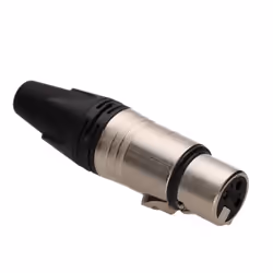 Neutrik NC3FXX Female 3 Pin XLR Microphone Solder Line Socket Silver