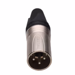 Neutrik NC3MXX Male 3 Pin XLR Microphone Solder Line Plug Silver