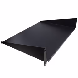 kenable Fixed Cantilever Shelf 2U 350mm Deep Black 19 inch Data Cabinet Rack