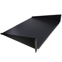kenable Fixed Cantilever Shelf 2U 350mm Deep Black 19 inch Data Cabinet Rack