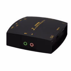 kenable 2 Port HDMI 2.0 KVM Switcher Box 4K 60Hz with Cables & Remote Control