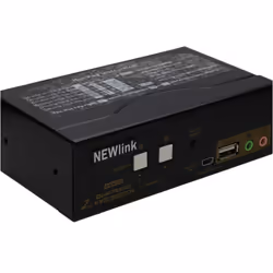 kenable 2 Port DUAL SCREEN HDMI 2.0 KVM Switcher Box 4K 60Hz with Cables Remote Control
