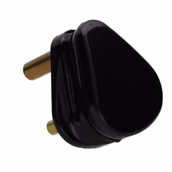 kenable 3 ROUND PIN Power Plug for Industrial 15A Sockets Unfused BS546 Black