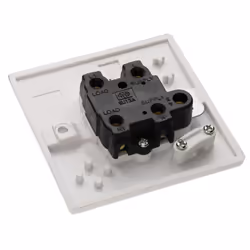 kenable Unswitched Fused Spur Double Pole 13A Rounded Faceplate White