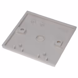 kenable 1 Gang Blanking Plate Cover Curved Edge Rounded Faceplate White