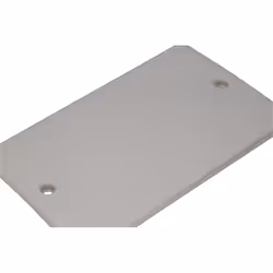 kenable 2 Gang Blanking Plate Cover Curved Edge Rounded Faceplate White