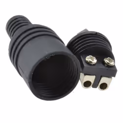 kenable 2 pin DIN Plug and Socket Speaker HiFi Connector Screw Terminals Ends [2 Pack]