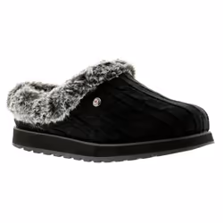 ) Skechers Keepsakes Ice Angel Womens Ladies Mule Slippers Black - 3 (Adults'