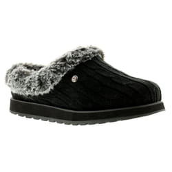 ) Skechers Keepsakes Ice Angel Womens Ladies Mule Slippers Black - 3 (Adults'