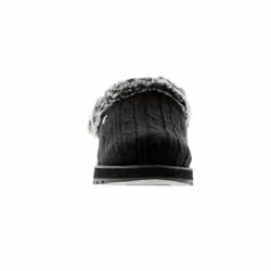 ) Skechers Keepsakes Ice Angel Womens Ladies Mule Slippers Black - 3 (Adults'