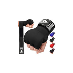 Gel Boxing Hand Wraps Inner Gloves, Quick 75cm Long Wrist Straps, Elasticated, Padded Fist Hand Protection, Muay Thai MMA Martial Arts Punching Speed