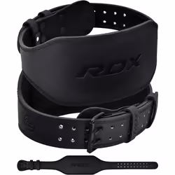 RDX Weight Lifting Belt Gym Fitness  Cowhide Leather  4  6  Padded Lumbar Back Support  10 Adjustable Holes  Weightlifting Po ...