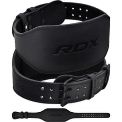 RDX Weight Lifting Belt Gym Fitness  Cowhide Leather  4  6  Padded Lumbar Back Support  10 Adjustable Holes  Weightlifting Powerlifting Bodybuilding D