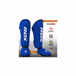 Shin Guards Kickboxing Muay Thai, SATRA SMMAF Approved, Premium Maya Hide Leather, Leg Instep Protection Pads, MMA Martial Arts kicking Sparring