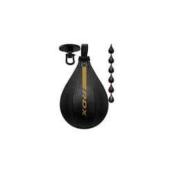 Speed Bag Boxing Ball and Swivel Set, Maya Hide Leather Dodge Striking Mount Kit with Additional Bladder, MMA Muay Thai Punching Workout Kicking