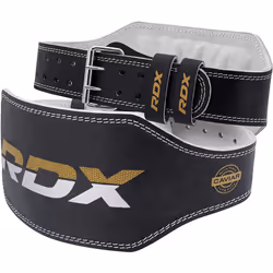 RDX Weight Lifting Belt Gym Exercise Workout 6 inch Leather Padded Lu