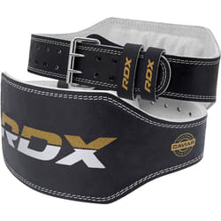RDX Weight Lifting Belt Gym Exercise Workout  6 inch Leather Padded Lu