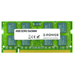 2-Power 4GB DDR2 800MHz SoDIMM Memory - replaces KTH-ZD8000C6/4G