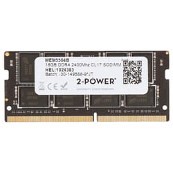 2-Power 16GB DDR4 2400MHz CL17 SODIMM Memory - replaces KCP424SD8/16