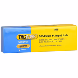 Tacwise Type 500/25mm Angled Nails for Nail Gun (Pack of 5000)